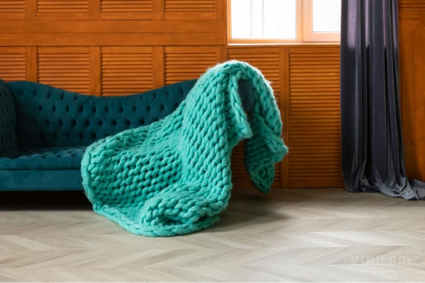 Кварцвиниловая плитка VINILAM PARQUET CHEVRON RI4445118CL4 Шеврон Сезар Glue